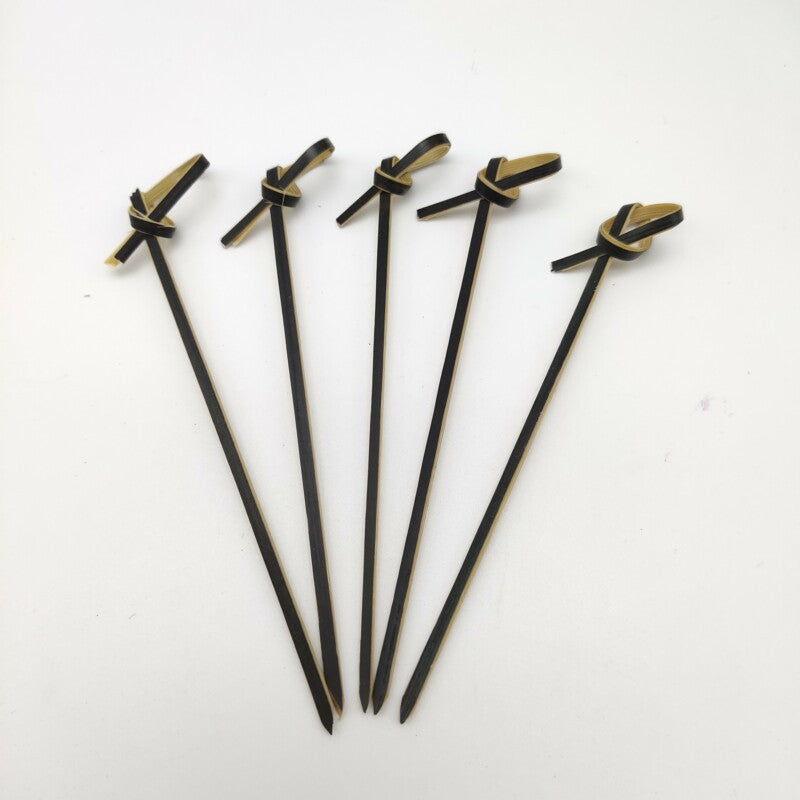 Deliver to door | 10,000pcs Bamboo Finger Picks/Knot Picks/Heart Shape Picks – 100% Natural Skewers for Appetizers, Cocktails & Catering
