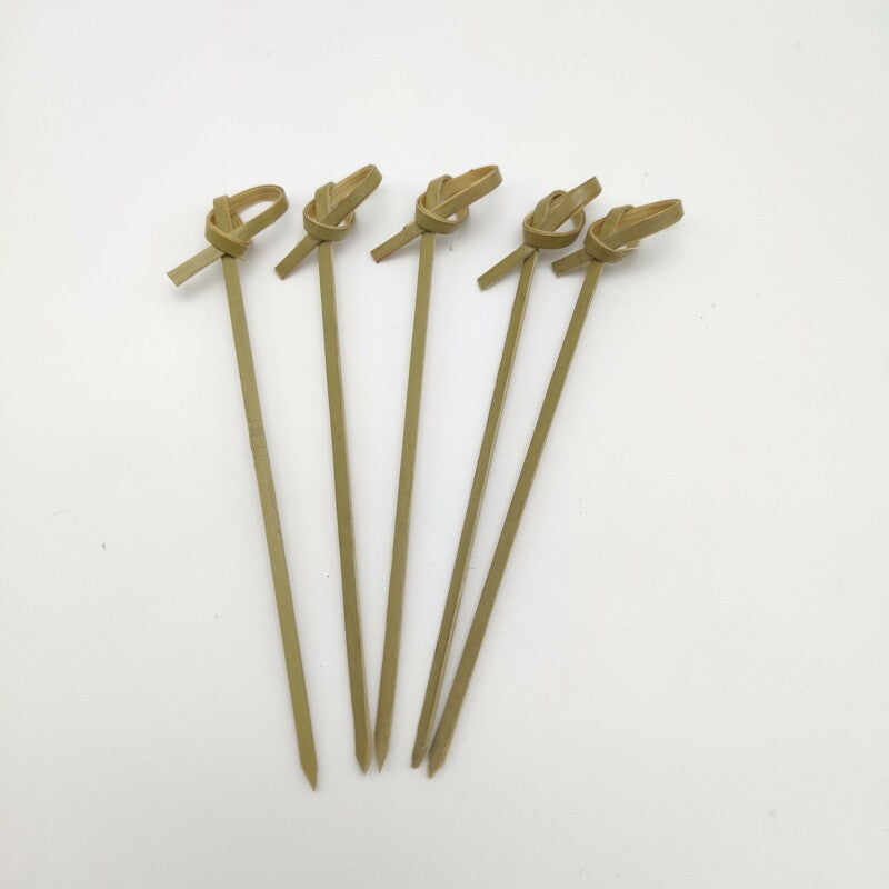 Deliver to door | 10,000pcs Bamboo Finger Picks/Knot Picks/Heart Shape Picks – 100% Natural Skewers for Appetizers, Cocktails & Catering