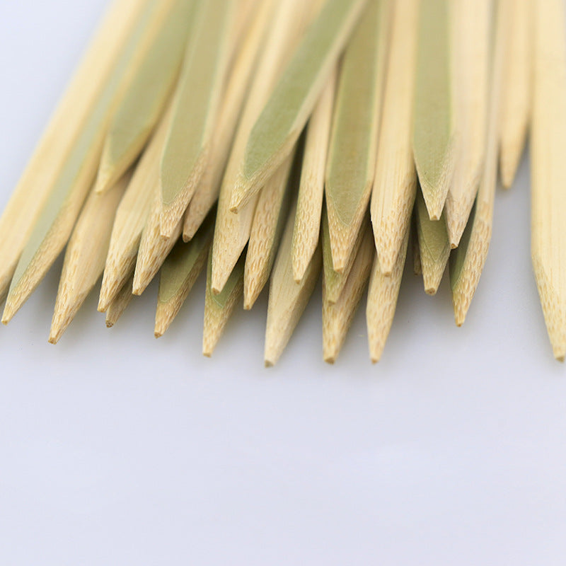Bamboo Disposables | Green Bamboo Flat Yakitori Skewers – Food Grade Disposable BBQ Sticks | Wholesale EXW Prices