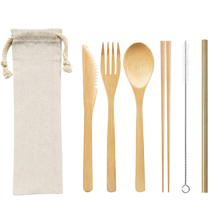 Bamboo Tableware | Reusable Bamboo Cutlery | Eco-Friendly Bamboo Cutlery Set – 3–9 pcs Options for Catering & Hospitality Wholesale EXW
