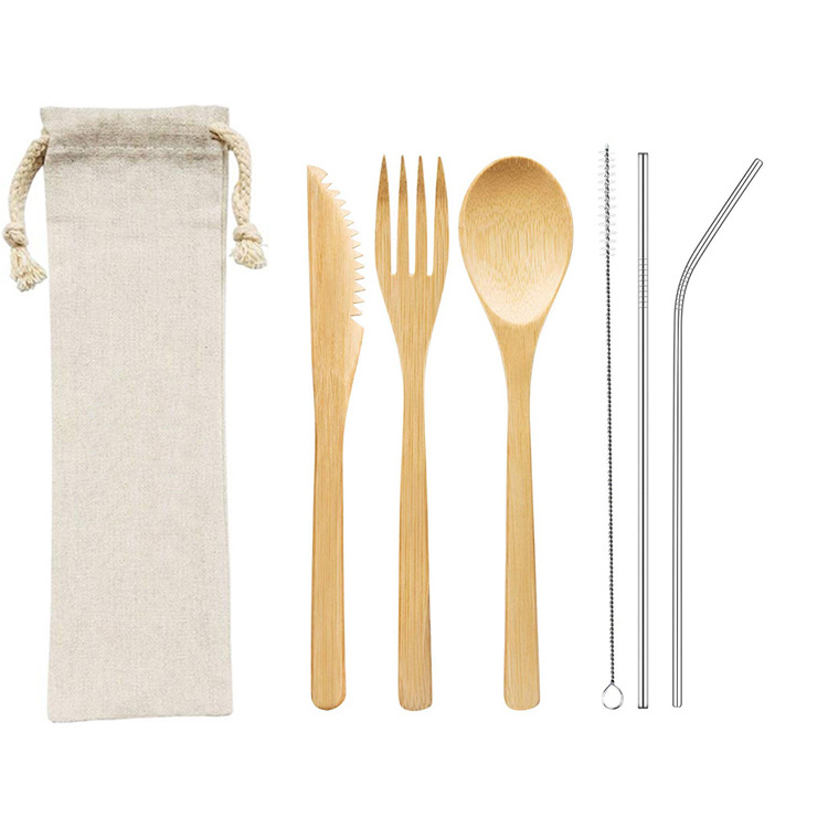 Bamboo Tableware | Reusable Bamboo Cutlery | Eco-Friendly Bamboo Cutlery Set – 3–9 pcs Options for Catering & Hospitality Wholesale EXW