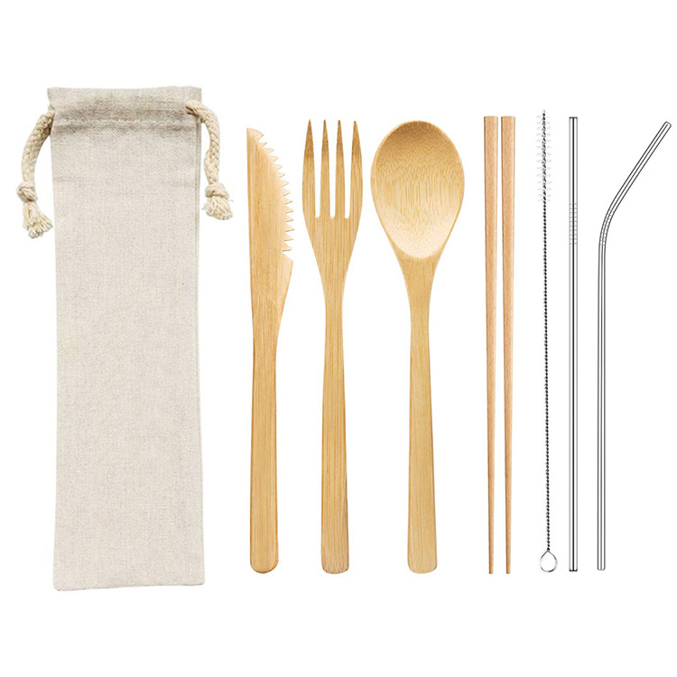 Bamboo Tableware | Reusable Bamboo Cutlery | Eco-Friendly Bamboo Cutlery Set – 3–9 pcs Options for Catering & Hospitality Wholesale EXW