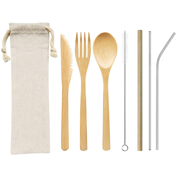 Bamboo Tableware | Reusable Bamboo Cutlery | Eco-Friendly Bamboo Cutlery Set – 3–9 pcs Options for Catering & Hospitality Wholesale EXW