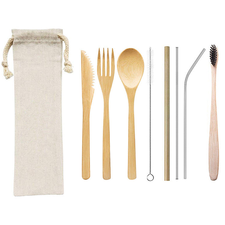 Bamboo Tableware | Reusable Bamboo Cutlery | Eco-Friendly Bamboo Cutlery Set – 3–9 pcs Options for Catering & Hospitality Wholesale EXW