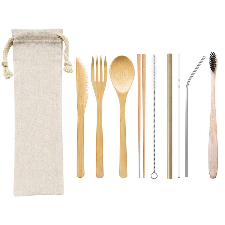 Bamboo Tableware | Reusable Bamboo Cutlery | Eco-Friendly Bamboo Cutlery Set – 3–9 pcs Options for Catering & Hospitality Wholesale EXW