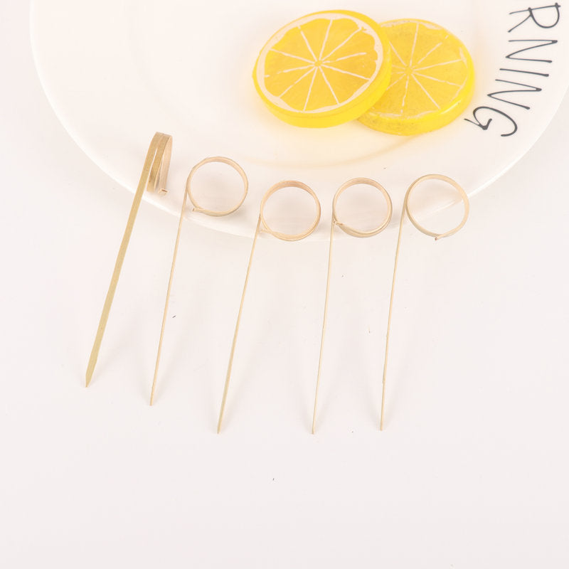 Deliver to door | 10,000pcs Bamboo Finger Picks/Knot Picks/Heart Shape Picks – 100% Natural Skewers for Appetizers, Cocktails & Catering
