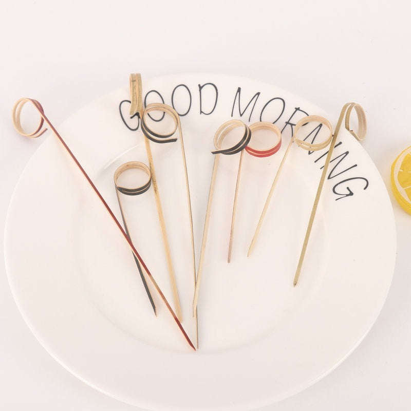 Deliver to door | 10,000pcs Bamboo Finger Picks/Knot Picks/Heart Shape Picks – 100% Natural Skewers for Appetizers, Cocktails & Catering