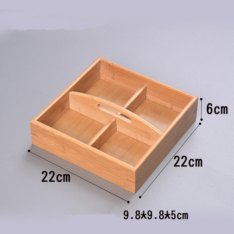 Bamboo Homeware | Bamboo Snack & Candy Boxes | Compartment Bamboo Nut & Sweets Gift Box with Lid or Handle – Wholesale
