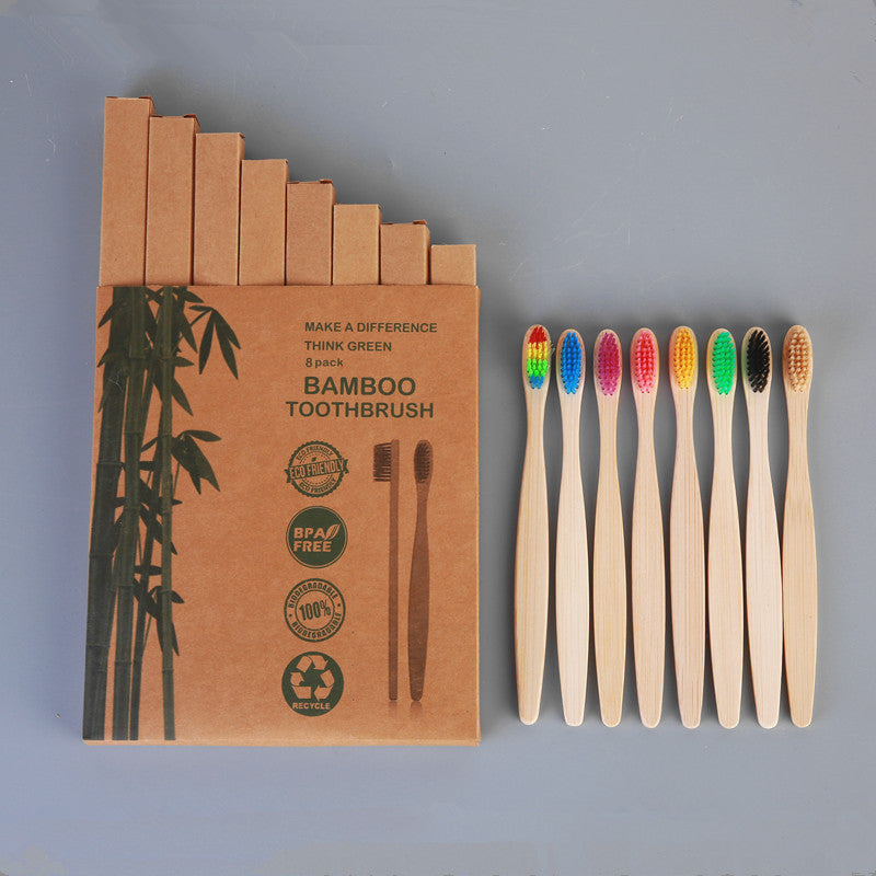 Bamboo Personal Care | Bamboo Toothbrushes | Biodegradable Bamboo Toothbrush Sets – Soft Charcoal Bristles, Eco-Friendly Hotel & Family Packs (8/10/12 pcs) Wholesale EXW