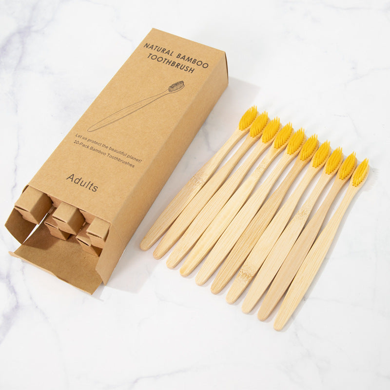 Bamboo Personal Care | Bamboo Toothbrushes | Biodegradable Bamboo Toothbrush Sets – Soft Charcoal Bristles, Eco-Friendly Hotel & Family Packs (8/10/12 pcs) Wholesale EXW