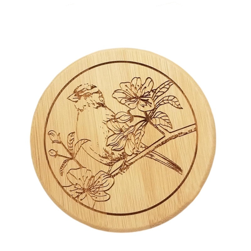 Bamboo Kitchenware | Bamboo Spice Jars & Containers | Eco-Friendly Bamboo Salt Cellar & Spice Jar with Spoon – Custom Laser Logo Wholesale