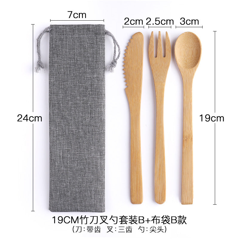 Bamboo Tableware | Reusable Bamboo Cutlery | Eco-Friendly Bamboo Utensils Set – Knife, Fork, Spoon & Spork for Sustainable Travel & Dining Wholesale EXW