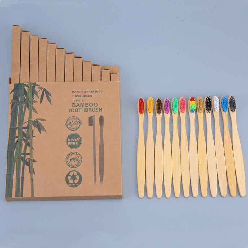 Bamboo Personal Care | Bamboo Toothbrushes | Biodegradable Bamboo Toothbrush Sets – Soft Charcoal Bristles, Eco-Friendly Hotel & Family Packs (8/10/12 pcs) Wholesale EXW