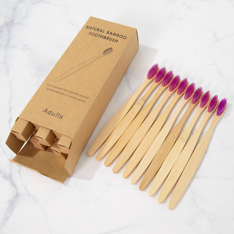 Bamboo Personal Care | Bamboo Toothbrushes | Biodegradable Bamboo Toothbrush Sets – Soft Charcoal Bristles, Eco-Friendly Hotel & Family Packs (8/10/12 pcs) Wholesale EXW