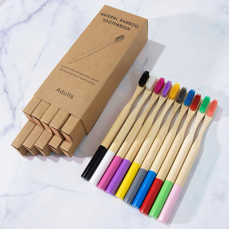 Bamboo Personal Care | Bamboo Toothbrushes | Biodegradable Bamboo Toothbrush Sets – Soft Charcoal Bristles, Eco-Friendly Hotel & Family Packs (8/10/12 pcs) Wholesale EXW