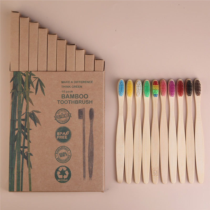 Bamboo Personal Care | Bamboo Toothbrushes | Biodegradable Bamboo Toothbrush Sets – Soft Charcoal Bristles, Eco-Friendly Hotel & Family Packs (8/10/12 pcs) Wholesale EXW
