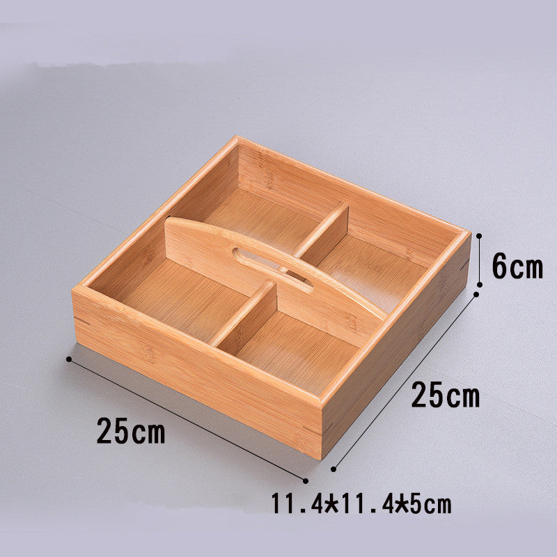 Bamboo Homeware | Bamboo Snack & Candy Boxes | Compartment Bamboo Nut & Sweets Gift Box with Lid or Handle – Wholesale