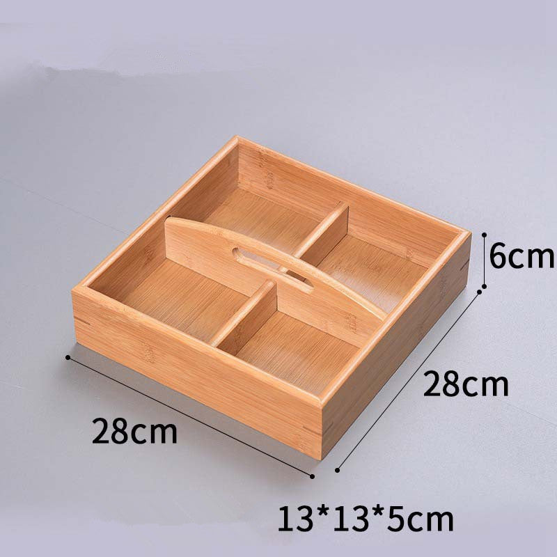 Bamboo Homeware | Bamboo Snack & Candy Boxes | Compartment Bamboo Nut & Sweets Gift Box with Lid or Handle – Wholesale