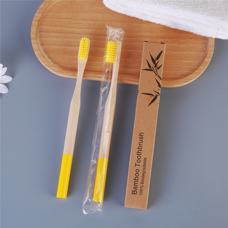 Bamboo Personal Care | Bamboo Toothbrushes | Reusable Bamboo Toothbrush with Round Handle – Eco-Friendly for Home, Hotels & Travel Wholesale EXW