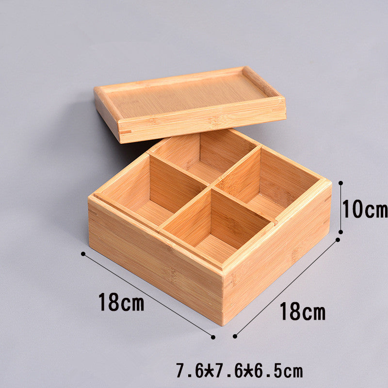 Bamboo Homeware | Bamboo Snack & Candy Boxes | Compartment Bamboo Nut & Sweets Gift Box with Lid or Handle – Wholesale