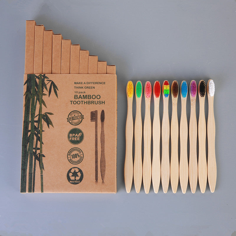 Bamboo Personal Care | Bamboo Toothbrushes | Biodegradable Bamboo Toothbrush Sets – Soft Charcoal Bristles, Eco-Friendly Hotel & Family Packs (8/10/12 pcs) Wholesale EXW