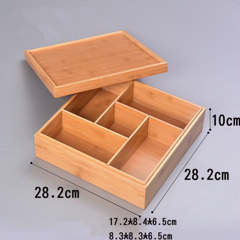 Bamboo Homeware | Bamboo Snack & Candy Boxes | Compartment Bamboo Nut & Sweets Gift Box with Lid or Handle – Wholesale