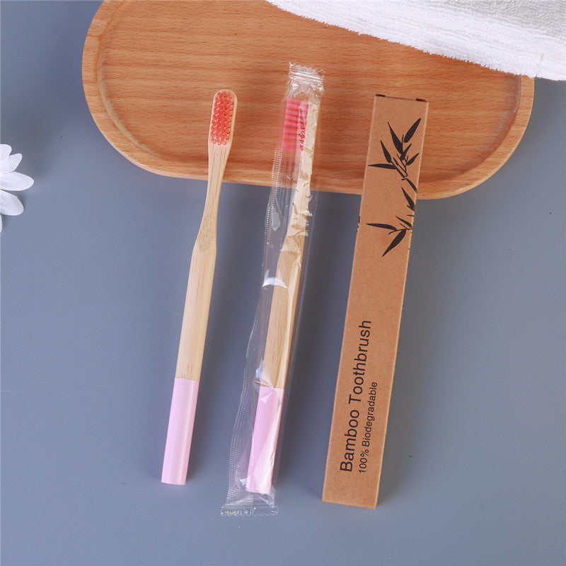 Bamboo Personal Care | Bamboo Toothbrushes | Reusable Bamboo Toothbrush with Round Handle – Eco-Friendly for Home, Hotels & Travel Wholesale EXW