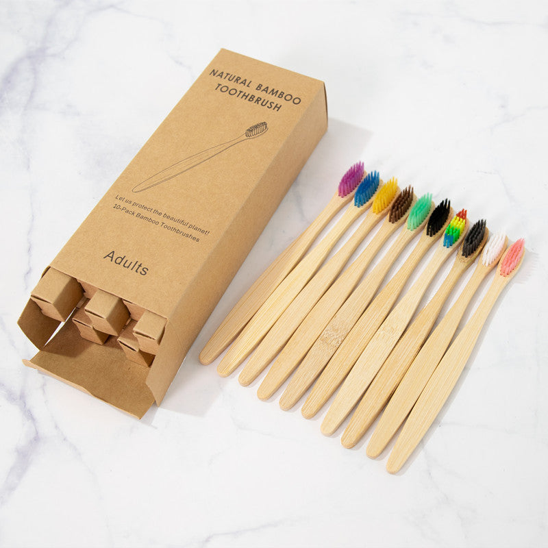 Bamboo Personal Care | Bamboo Toothbrushes | Biodegradable Bamboo Toothbrush Sets – Soft Charcoal Bristles, Eco-Friendly Hotel & Family Packs (8/10/12 pcs) Wholesale EXW