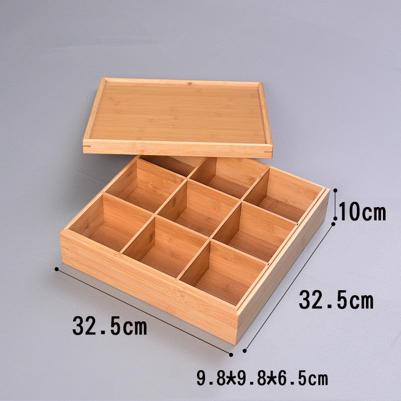 Bamboo Homeware | Bamboo Snack & Candy Boxes | Compartment Bamboo Nut & Sweets Gift Box with Lid or Handle – Wholesale