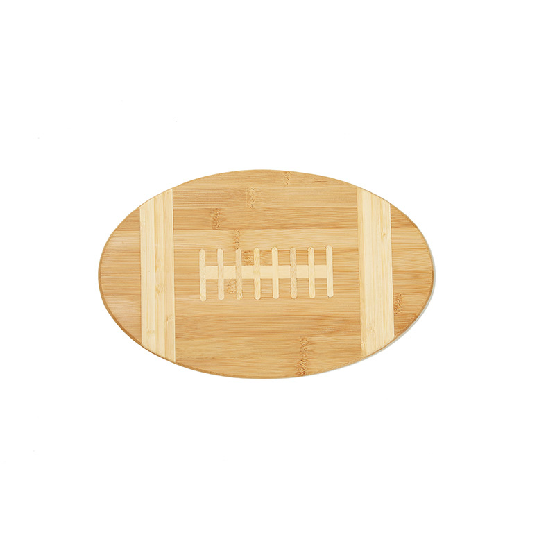 BambooMake.cn Bamboo Cutting Board | Oval spliced ​​cutting board, no hanging hole