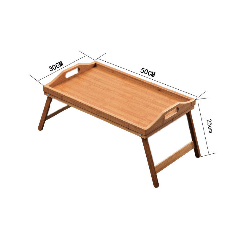 BambooMake.cn bamboo square tray with four supporting legs, bamboo sofa bedside tea table