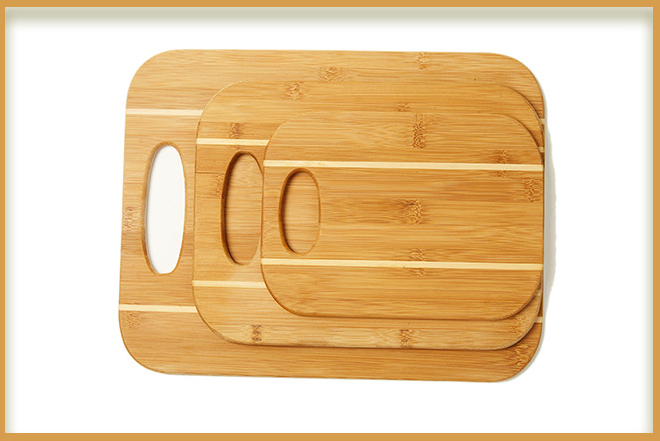 BambooMake.cn Rectangular Joint Bamboo Chopping Board with set | with Hanging Hole