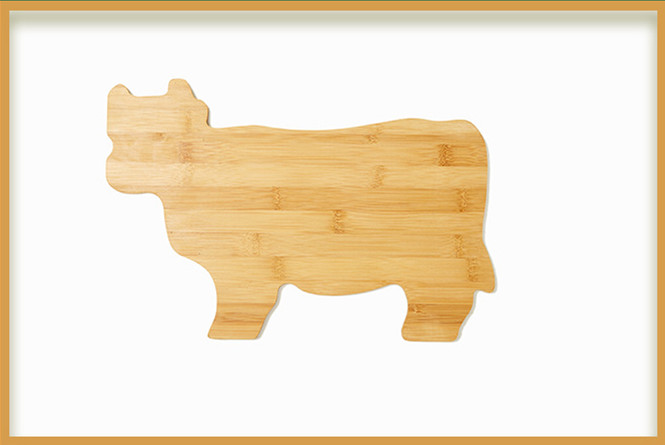 BambooMake.cn Animal Cattle Bamboo Cutting Board | Cheese Board
