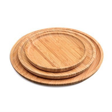 Bamboomake.cn bamboo round food tray